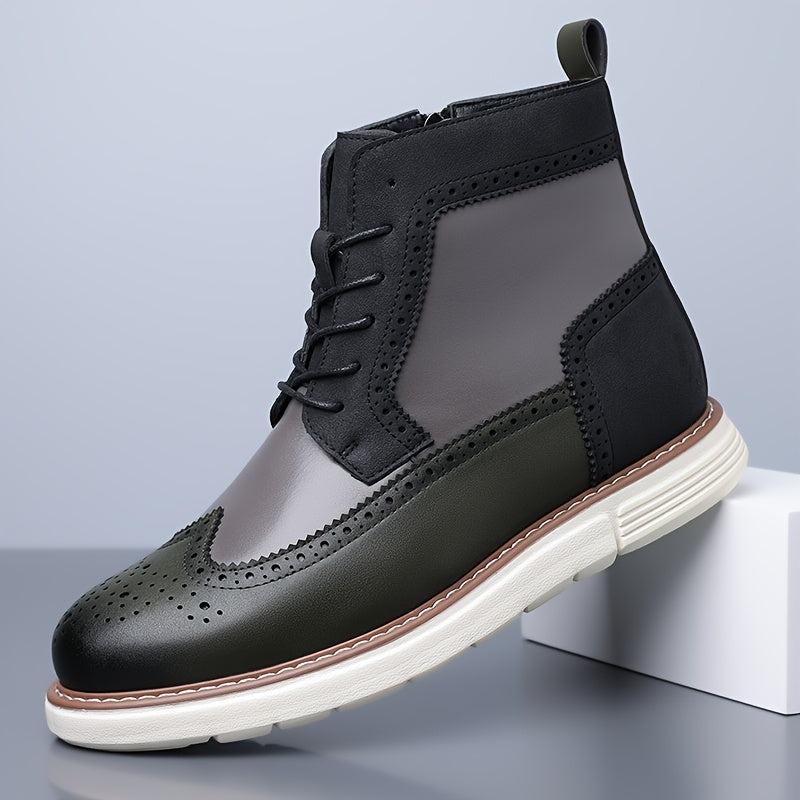 Mark | Men's Perforated Leather Look Boot