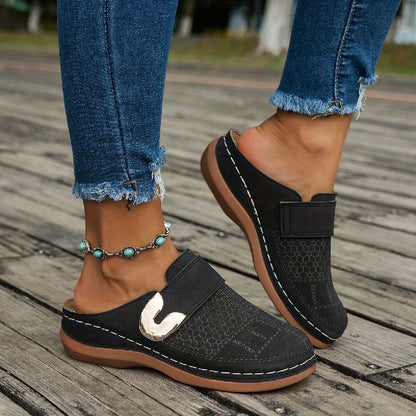 Valentina | Women's Perforated Textured Mule
