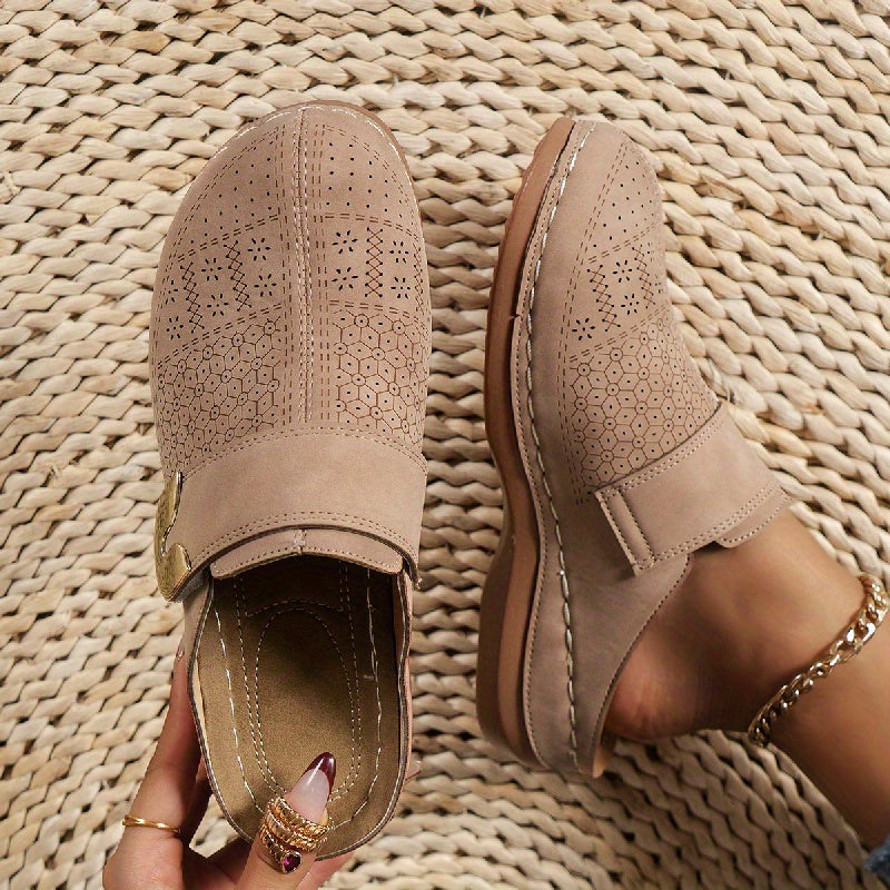 Valentina | Women's Perforated Textured Mule