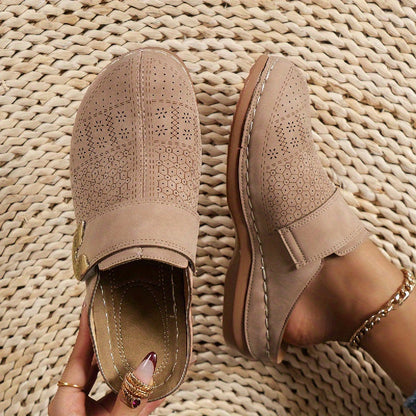 Valentina | Women's Perforated Textured Mule