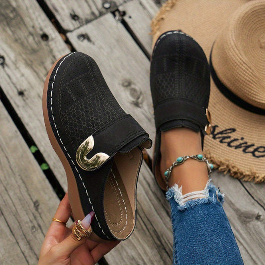 Valentina | Women's Perforated Textured Mule