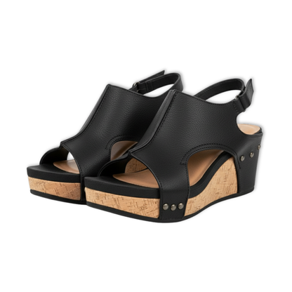 Thora | Women's Studs Leather Look Sandal