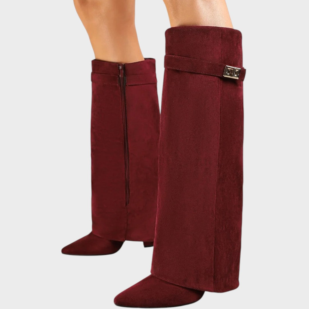 Rhiannon | Women's Suede Flat Profile Boot
