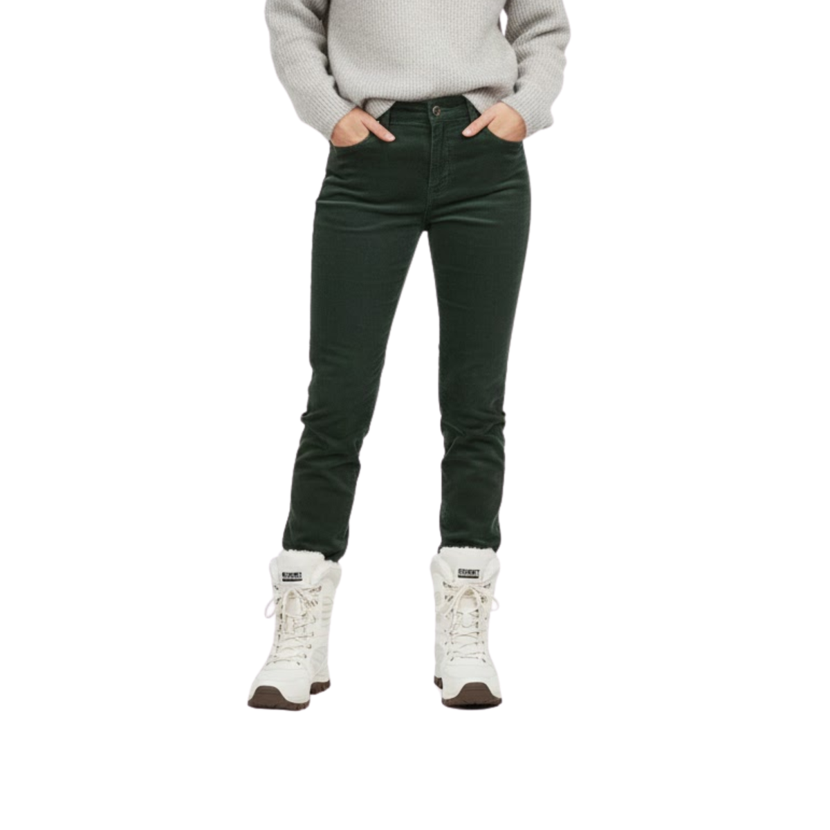 Agnes | Women's Cotton Grooved Winter Boot