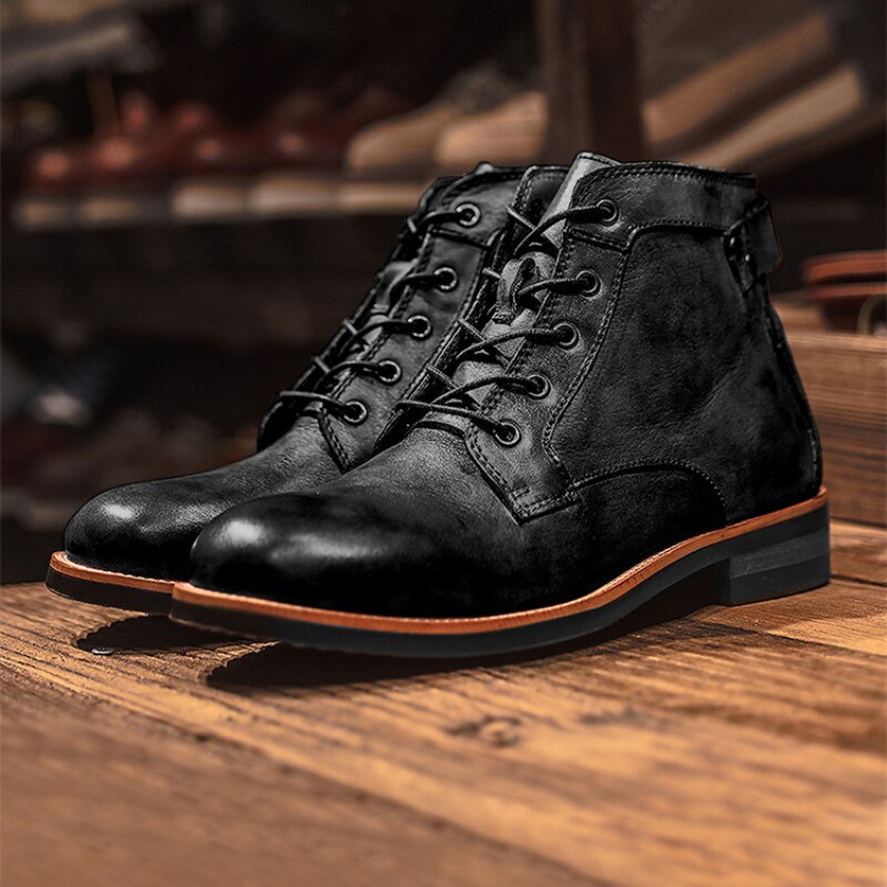 Morris | Men's Leather Lace Up Ankle Boot