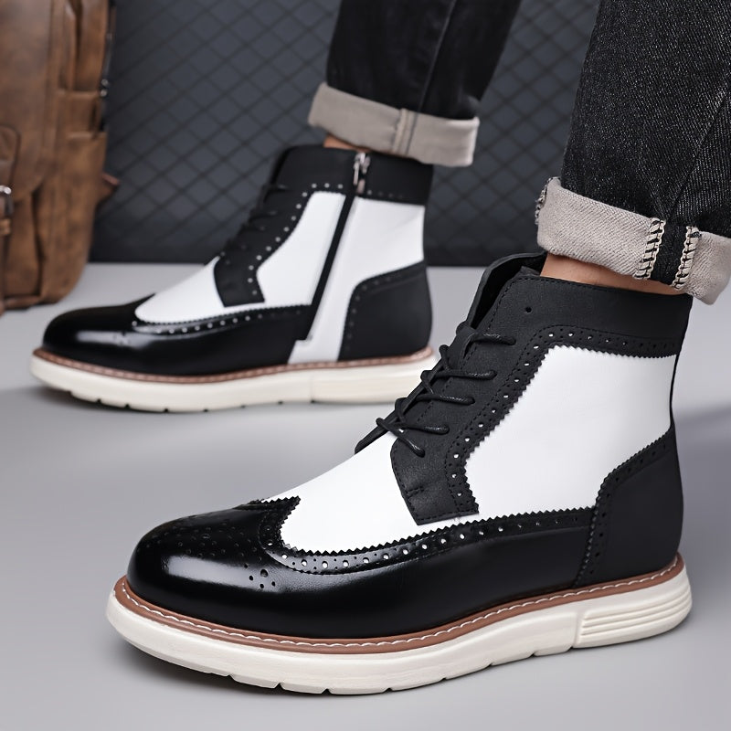 Mark | Men's Perforated Leather Look Boot
