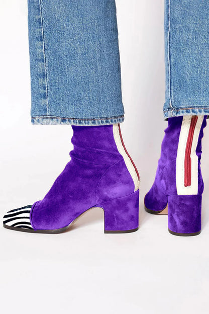 Greer | Women's Square Toe Block Heel Boot