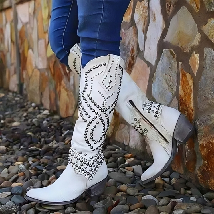 Saoirse | Women's Studs Pointed Toe Western Boot