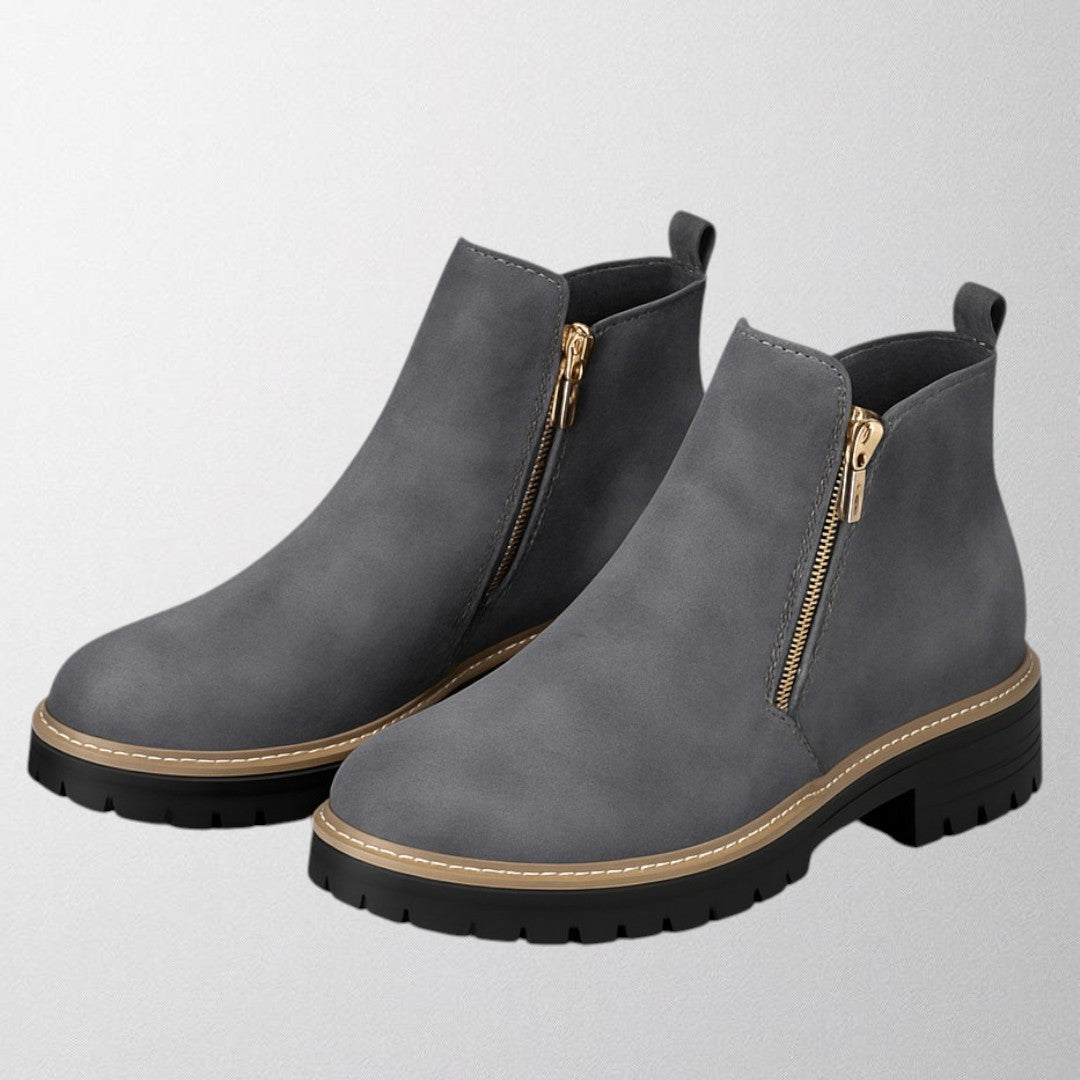 Kira | Women's Round Toe Zip Boot