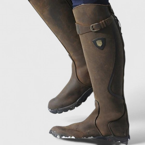 Josefine | Women's Leather Look Buckle Strap Ankle Boot