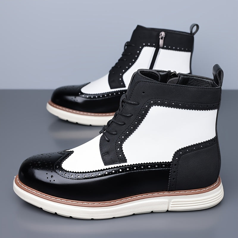 Mark | Men's Perforated Leather Look Boot