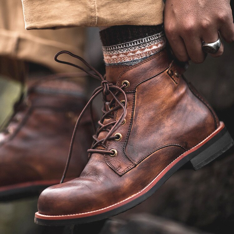 Morris | Men's Leather Lace Up Ankle Boot