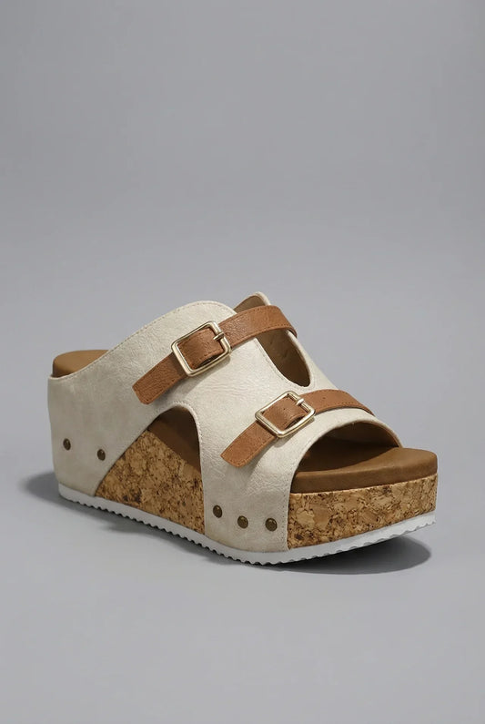 Lottie | Women's Studs Cork Sandal