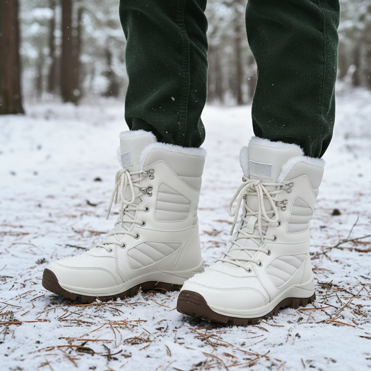 Agnes | Women's Cotton Grooved Winter Boot