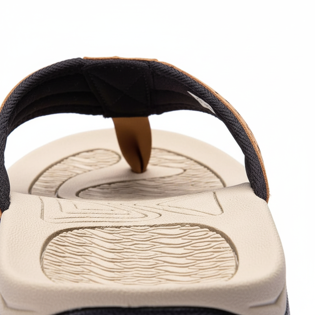 Nicolas | Men's Leather Look Toe Post Sandal
