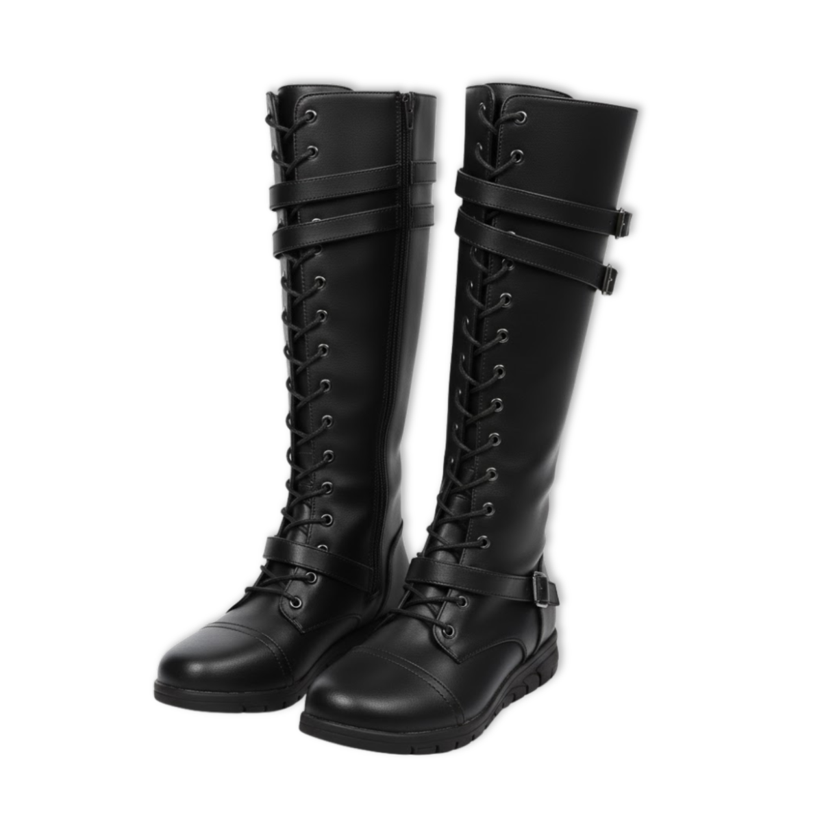 Mona | Women's Smooth Platform Knee High Boot