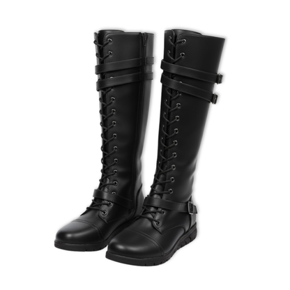 Mona | Women's Smooth Platform Knee High Boot