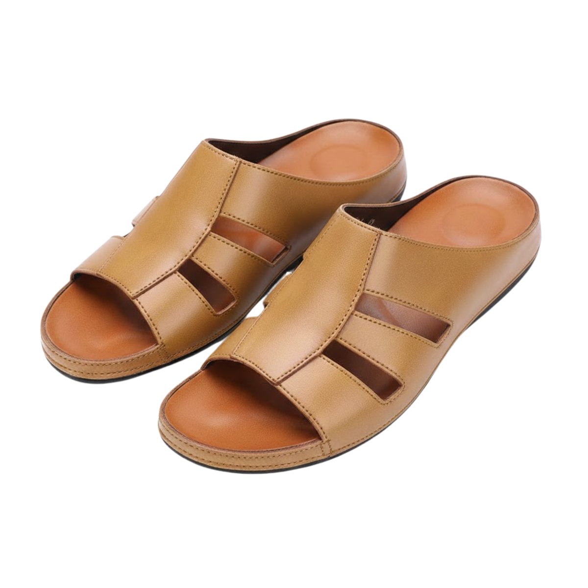 Kenneth | Men's Smooth Open Toe Slipper
