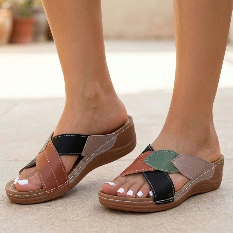 Lisbeth | Women's Open Toe Slip on Slide