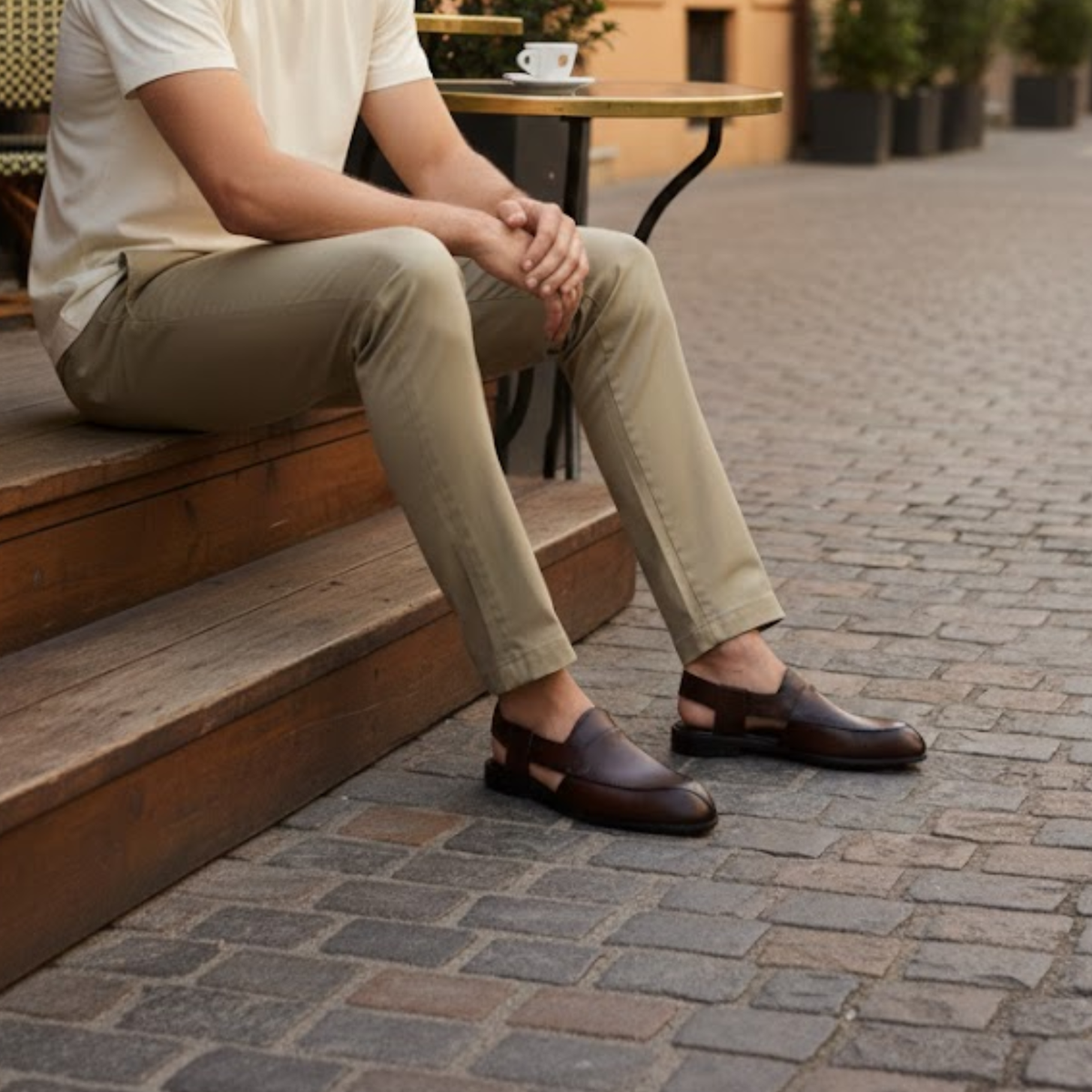 Gregor | Men's Leather Flat Sandal