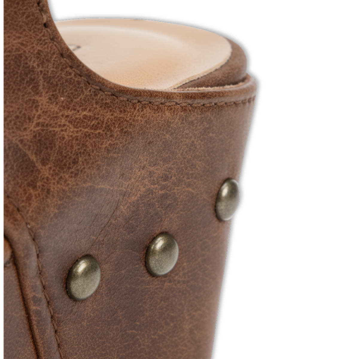 Thora | Women's Studs Leather Look Sandal
