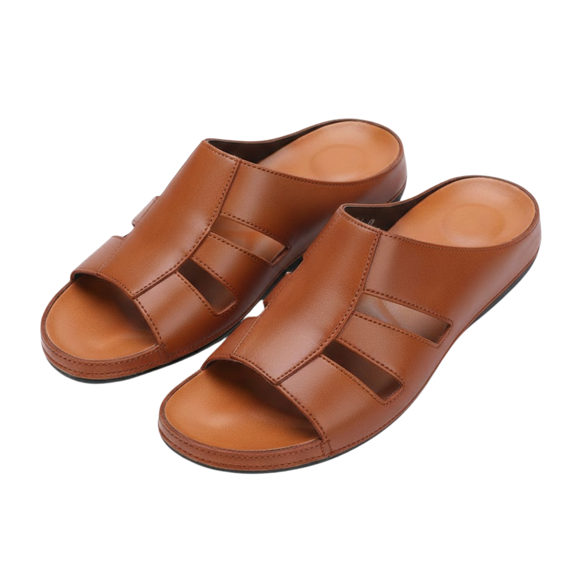 Kenneth | Men's Smooth Open Toe Slipper