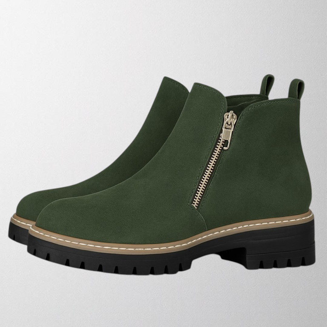 Kira | Women's Round Toe Zip Boot