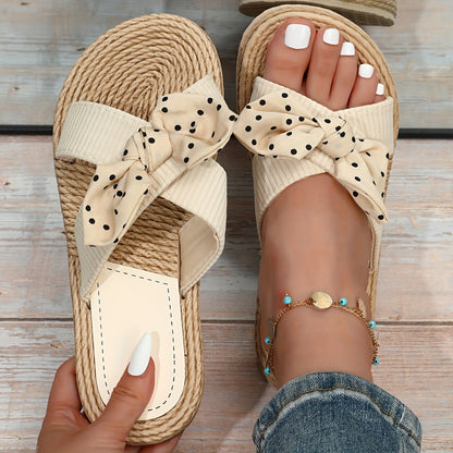 Mira | Women's Woven Bow Slide
