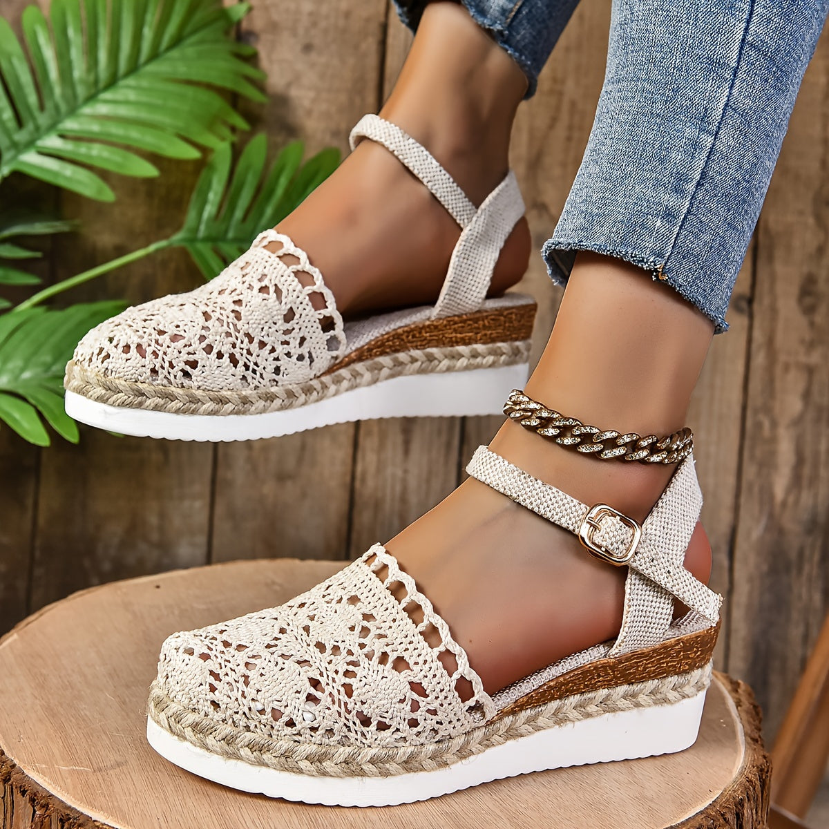 Stina | Women's Woven Knit Sandal