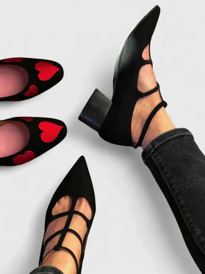 Roswitha | Women's Pointed Toe Ankle Strap Dress Shoe