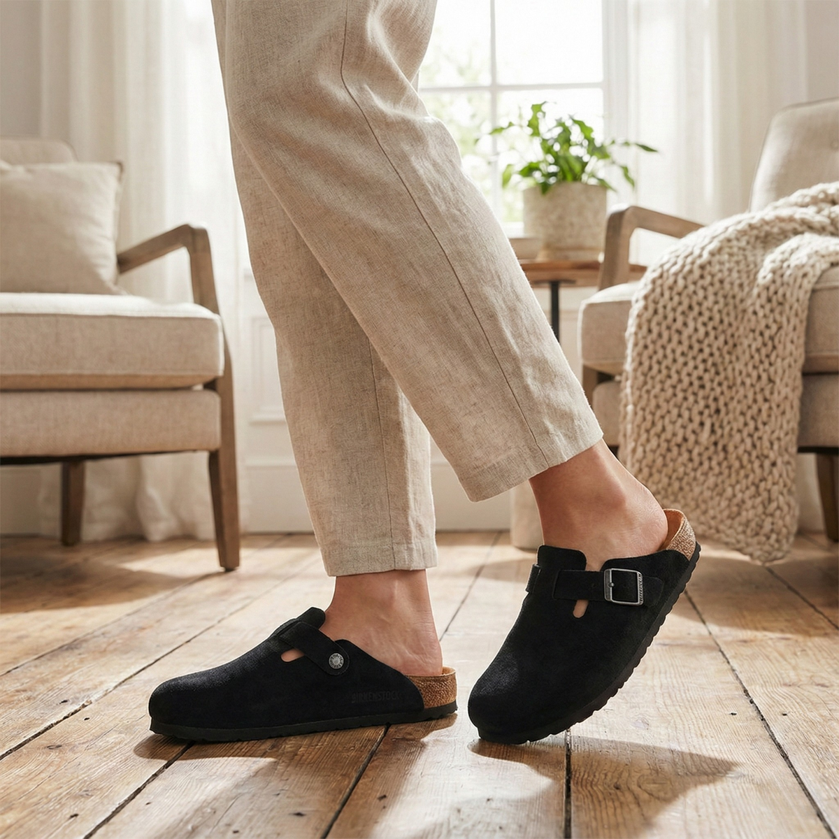 Maeve | Women's Suede Slip on Mule