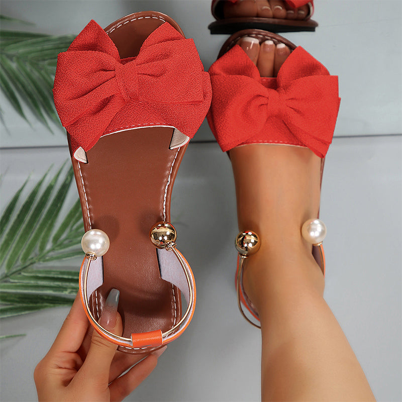 Aileen | Women's Bow Synthetic Sandal