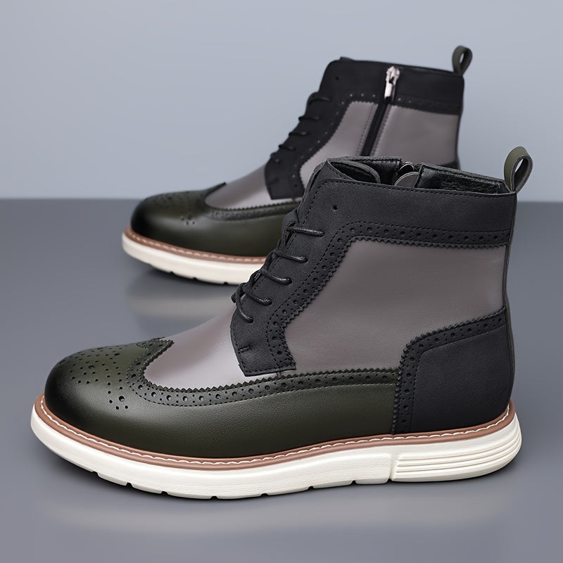 Mark | Men's Perforated Leather Look Boot