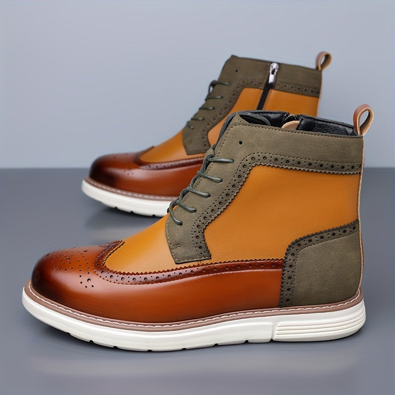 Mark | Men's Perforated Leather Look Boot