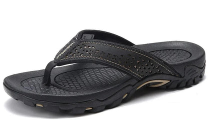 Nicolas | Men's Leather Look Toe Post Sandal