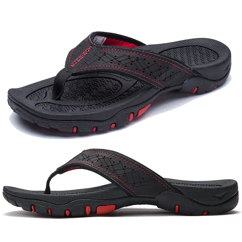 Nicolas | Men's Leather Look Toe Post Sandal