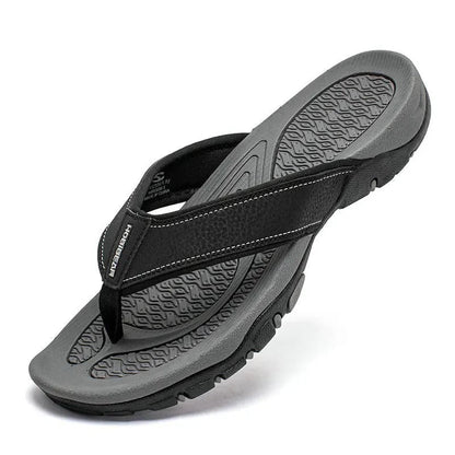 Nicolas | Men's Leather Look Toe Post Sandal
