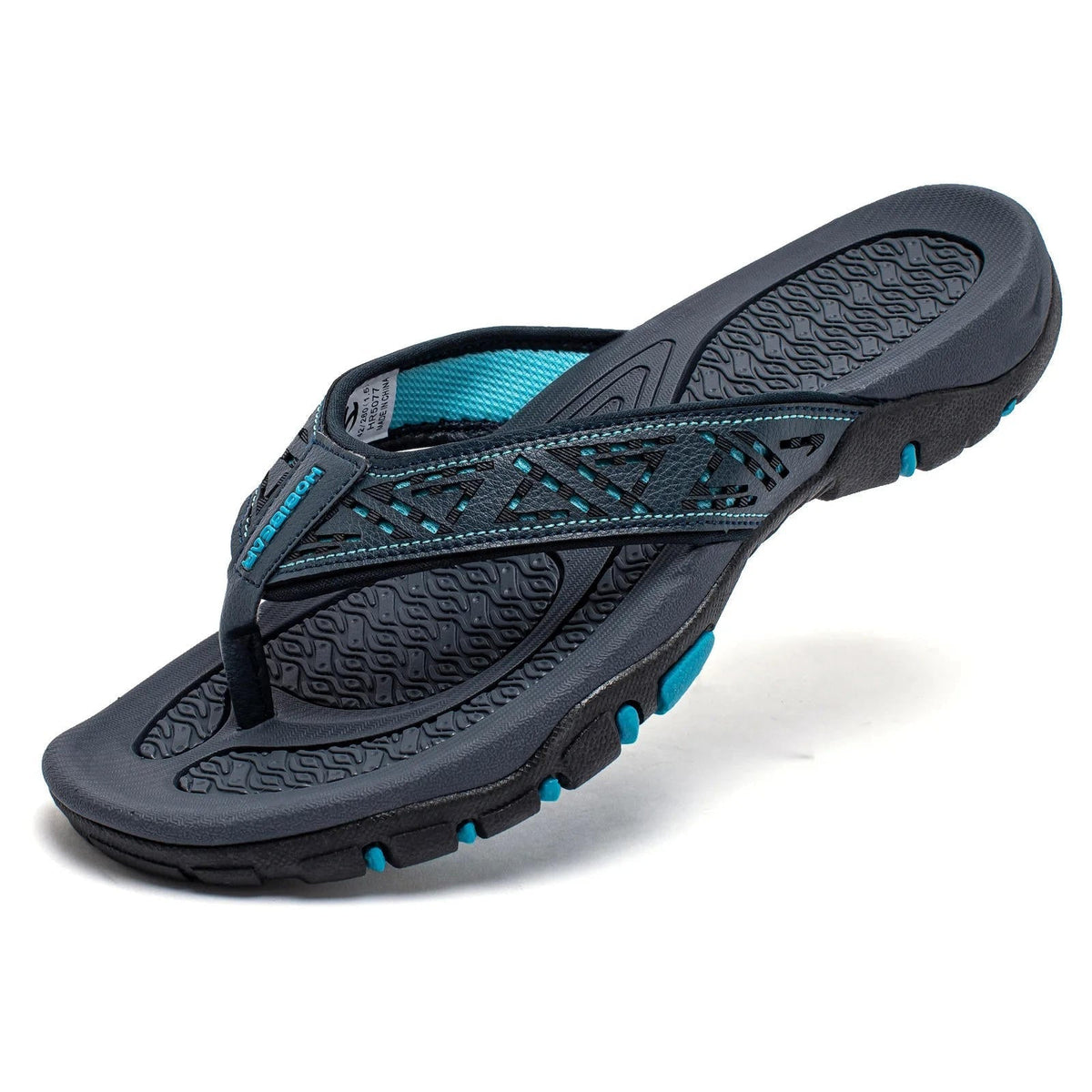 Nicolas | Men's Leather Look Toe Post Sandal