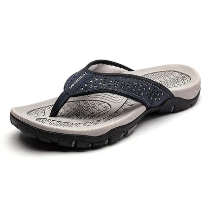 Nicolas | Men's Leather Look Toe Post Sandal