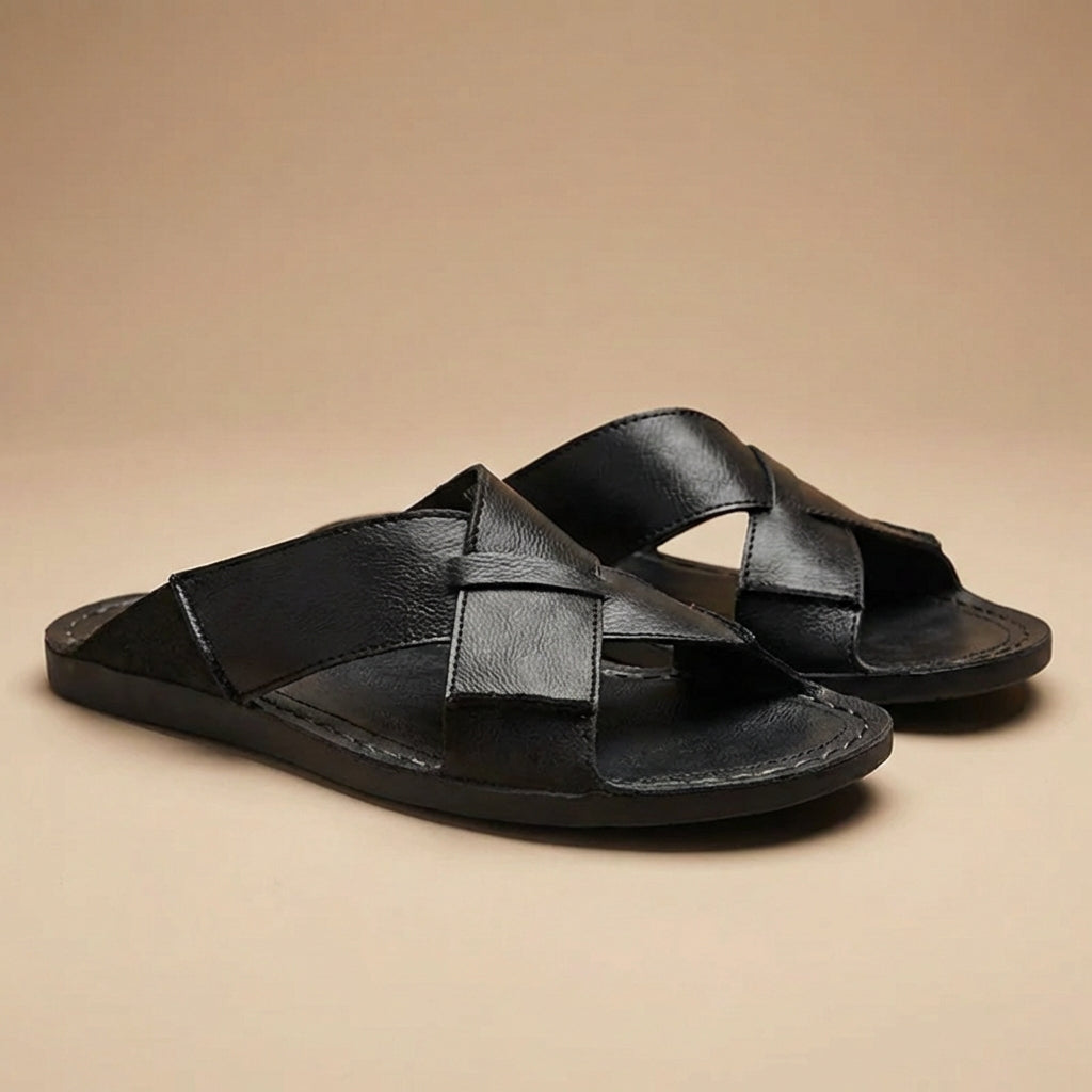 Reinhard | Men's Slip on Flat Slide