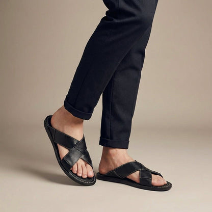Reinhard | Men's Slip on Flat Slide