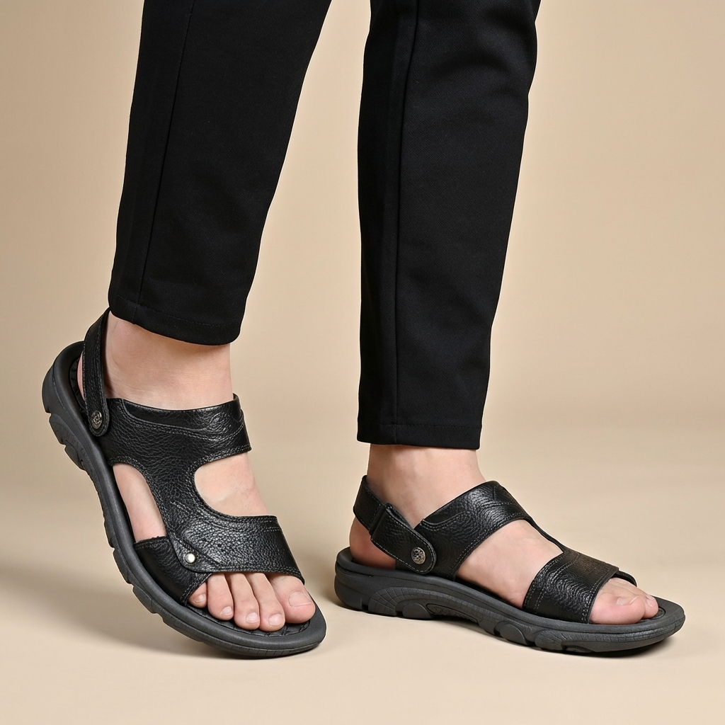 Mortimer | Men's Textured Leather Look Sneaker