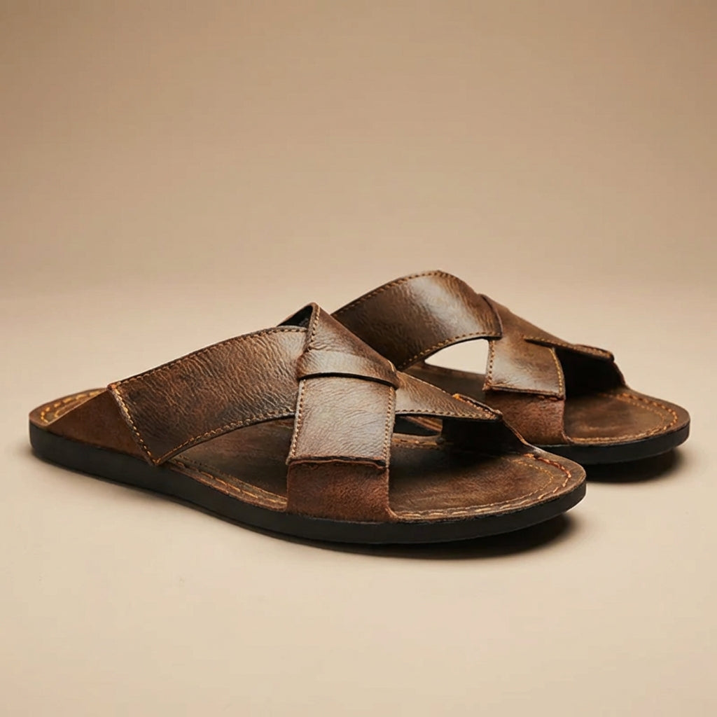 Reinhard | Men's Slip on Flat Slide