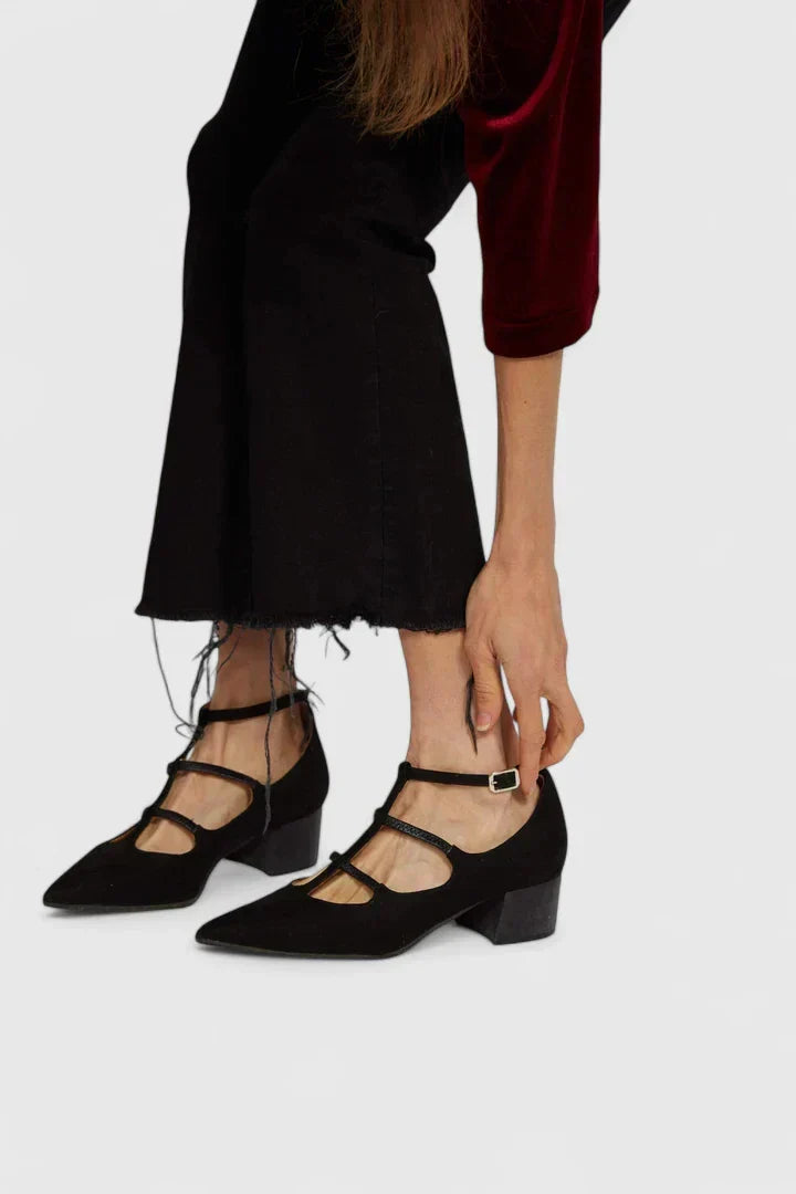 Roswitha | Women's Pointed Toe Ankle Strap Dress Shoe