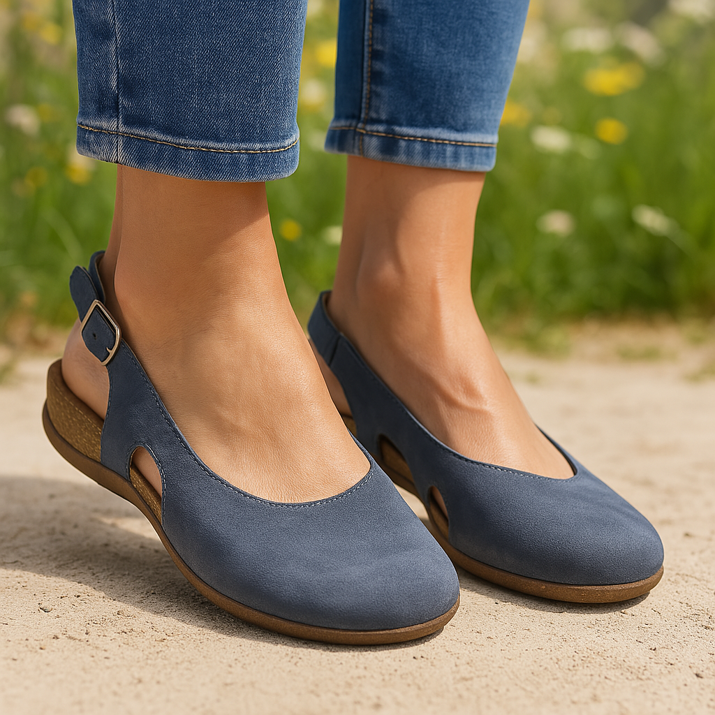 Talia | Women's Open Toe Slingback Strap Sandal