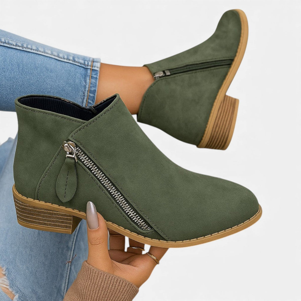 Sable | Women's Leather Wide Fit Ankle Boot