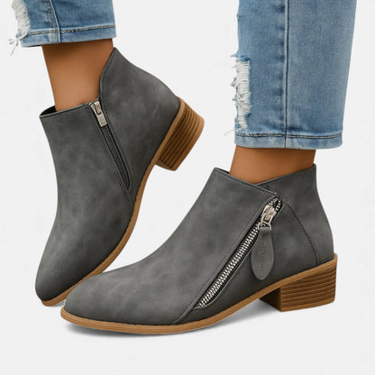 Sable | Women's Leather Wide Fit Ankle Boot