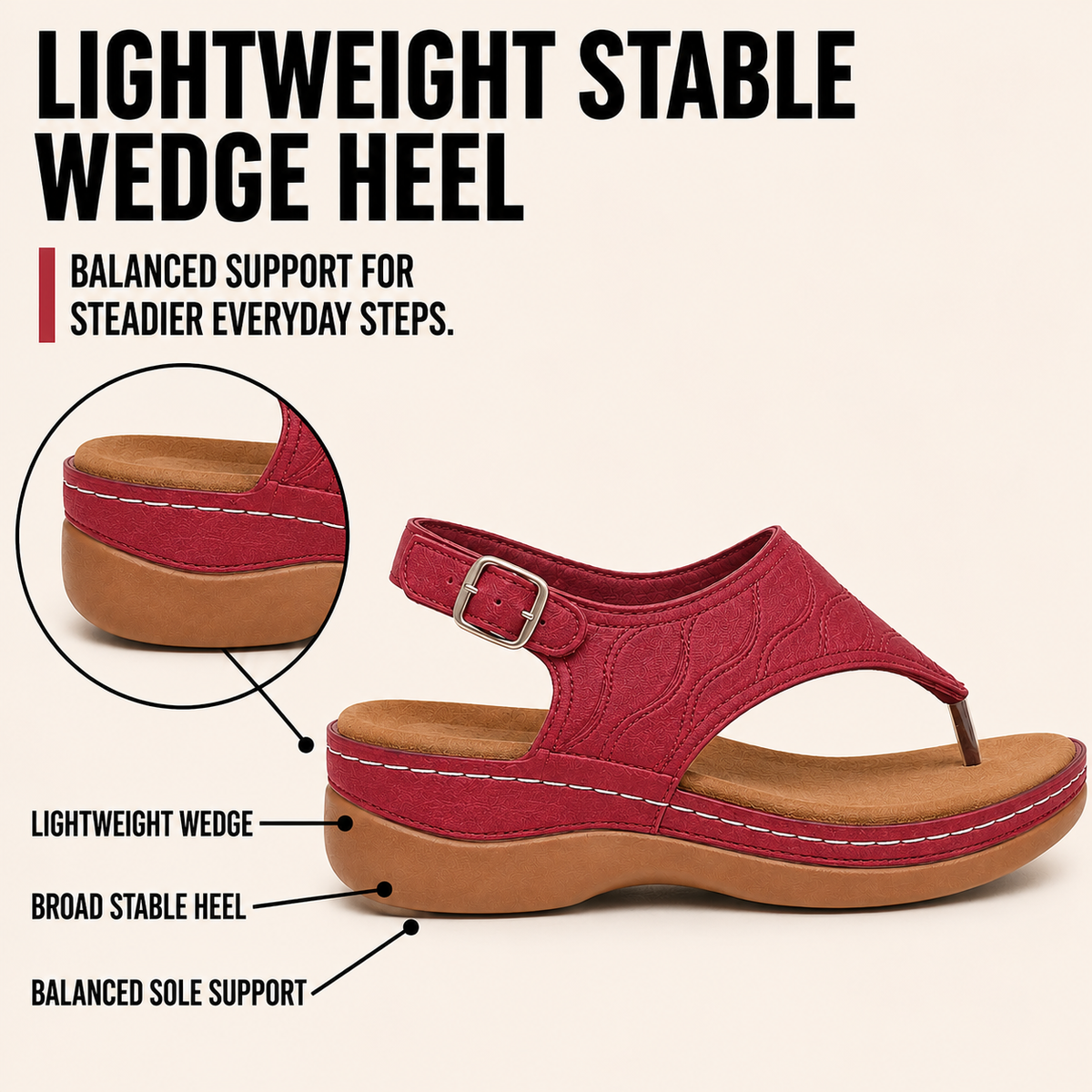 Serena | Women's Touch Ankle Strap Sandal