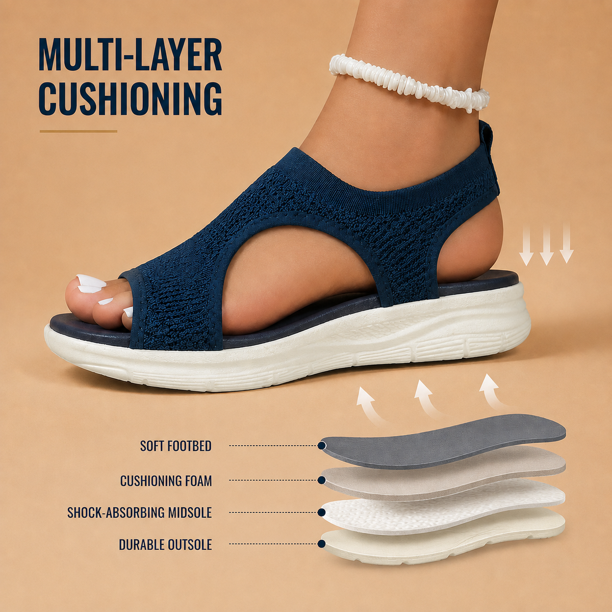 Ariadne | Women's Mesh Flat Sandal