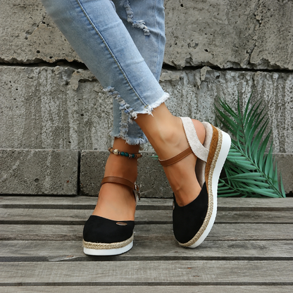 Estelle | Women's Buckle Strap Wedge Espadrille